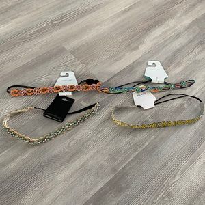 3 NWT beaded hair bands - read